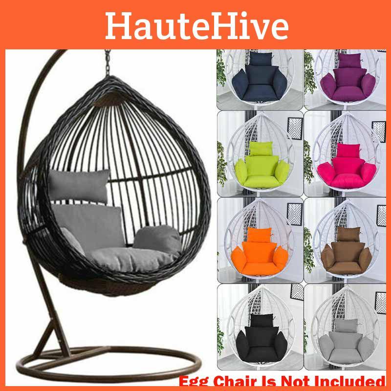 High Quality Weave Garden Swing Egg Chair Cushion For Indoor And Outdoor Use arancione
