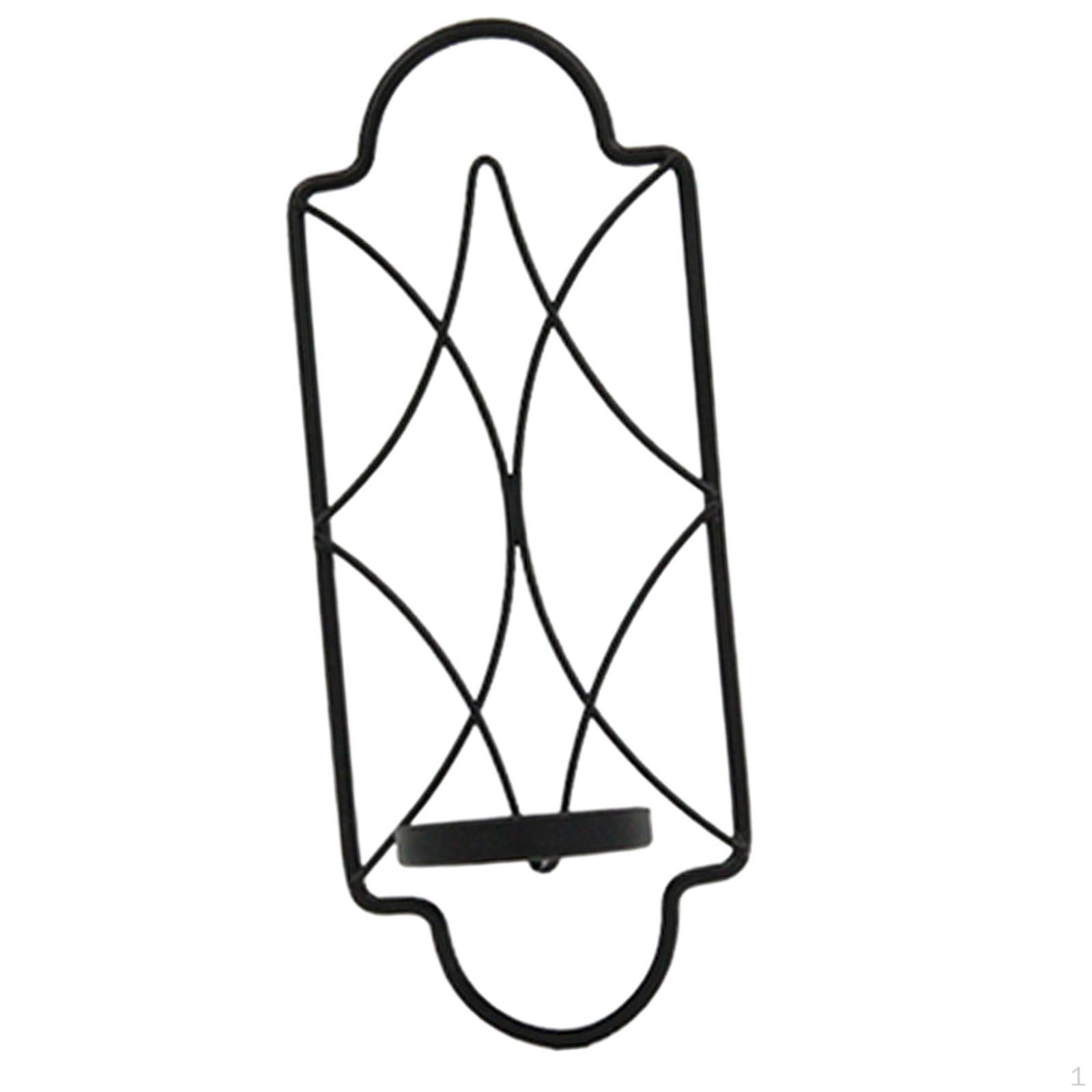 Элегантный железный настенный подсвечник для стильного домашнего декора