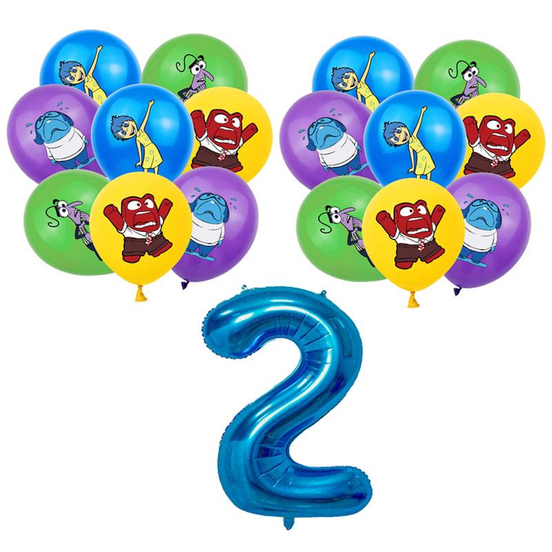 Inside Out 2 Decorațiuni Petrecere de Ziua de Naștere Temă Desen Animat Kit Veselă Baloane Bucurie Tristețe Accesorii Copii Băiat Fată Cadou Jucării