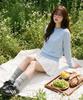 SWEET SOUP Lettering Round Neck Knit (Wc2Lkf1)
