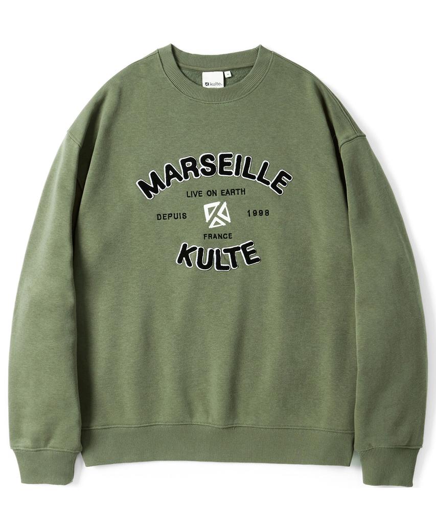 KULTE Authentic Boucle Crewneck Khaki