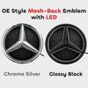 Adesivo per Auto Per Mercedes Benz Per Mercedes Benz W176 A180 A200 A250 Griglia Anteriore Logo Stella Emblema Specchio 3D Con Illuminazione LED Ch