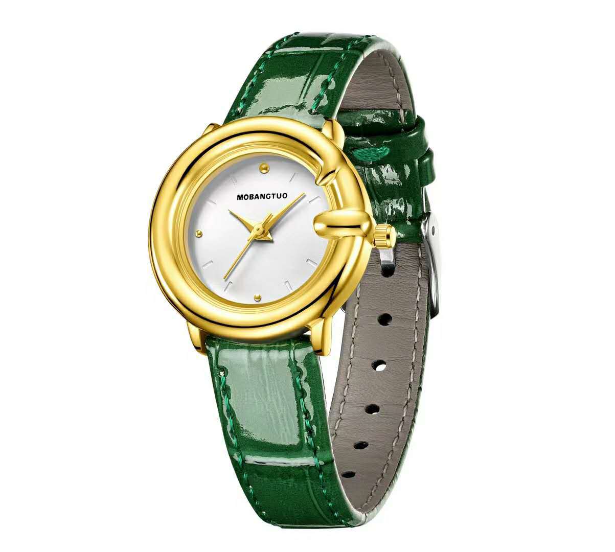 Fashion Trend Ladies Watch Pointer Belt Quartz Waterproof Watch Versatile