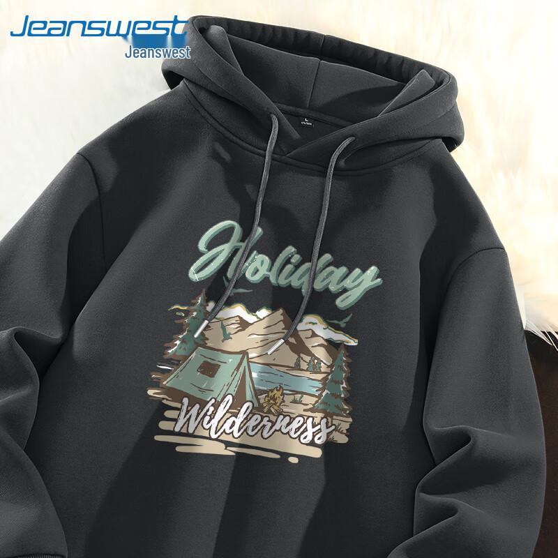 

Jeanswest Men s Forest Landscape Graphic Heavyweight Hoodie L