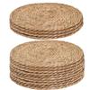 Pot Mats Handwoven Rattan Placemats Round Heat Insulation Mats Natural Woven Table Mats For Dining Home Wedding Decor