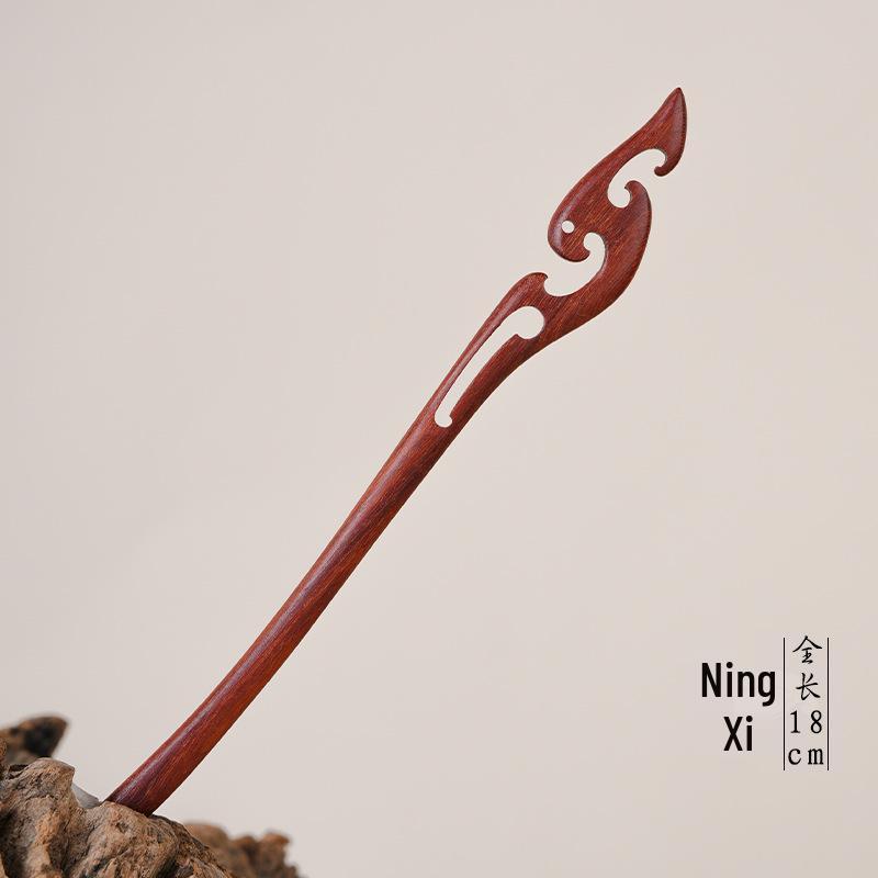 Livrare Gratuită Agrafă de Păr de Lux din Lemn de Piersic pentru Femei – Stil Chinezesc Antic & Modern