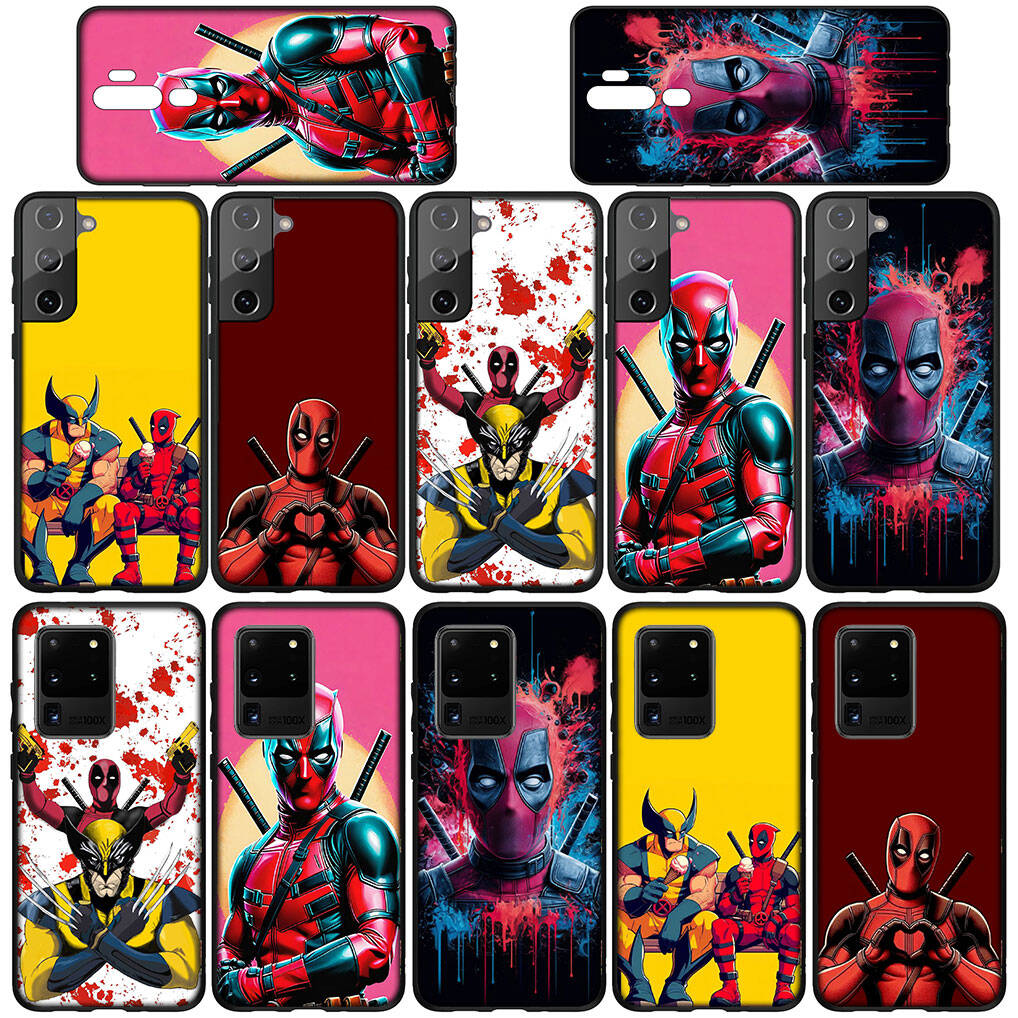 for iPhone 17 16 15 Xiaomi Poco F7 F8 X7 X6 C85 C75 C71 M8 Redmi Note 14 13 12 11 Pro Max 14C 13C 15C A3 A4 Case Anime Deadpool Marvel Wolverine Cover