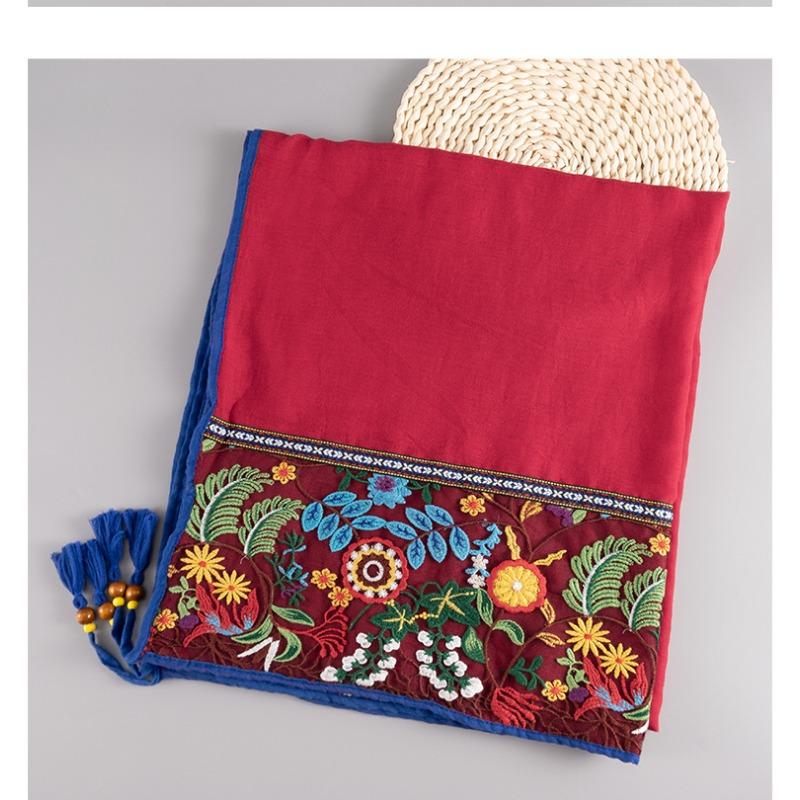 Thin Summer Ethnic Style Scarf For Travel Photo Shoot