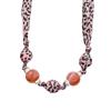 Pink Leopard Print Magnetic Pearl Necklace Women's 2026 New Niche Sweater Chain Light Luxury Accessories