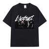 Koreanische Kpop Hip Hop Gruppe Lngshot T-Shirt Unisex Damenbekleidung Mode Übergroß Baumwolle Lässig Kurzarm T-Shirts Streetwear