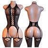 Open Bra Body Stocking Erotic Lingerie One Piece Bodysuit Porn Sleeveless Underwear Women Crotchless Sexy Adult Bodystockings