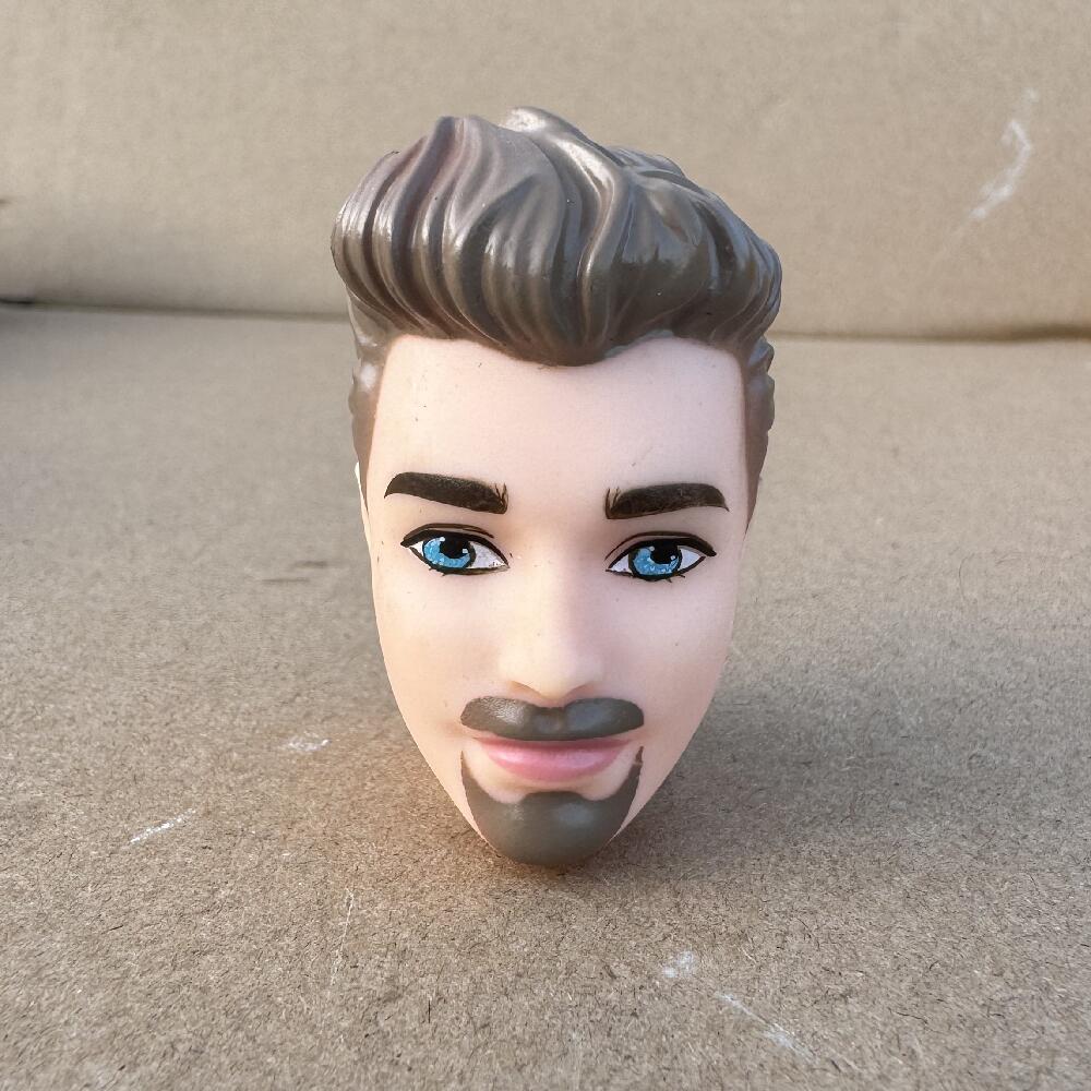 Male Doll Heads Fashion Vintage Solid European Boy Head Movie Prince Head For 1/6 Body Kids DIY Toys Birthday Gifts