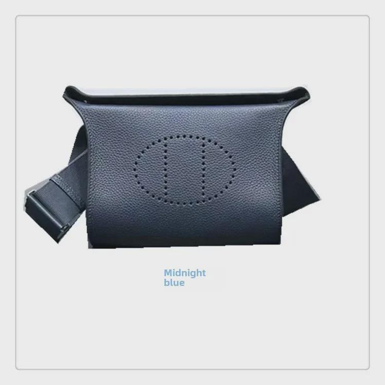 Luxusní kabelka Evelyn z hovězí kůže: Unisex podnos na večeři, design na hrudník, pas, rameno a crossbody