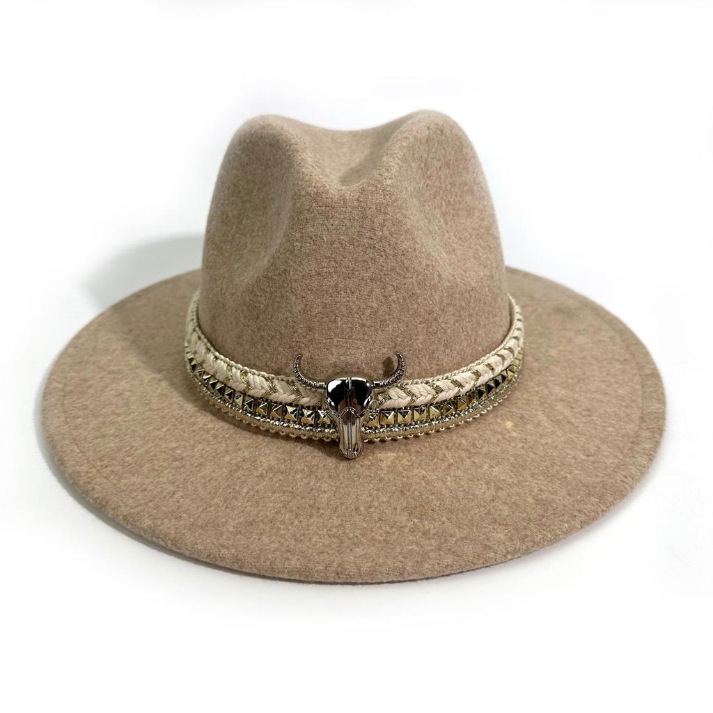 Western Cowboy Hat Jazz Hat Season Men'S And Women'S Retro Top Hat