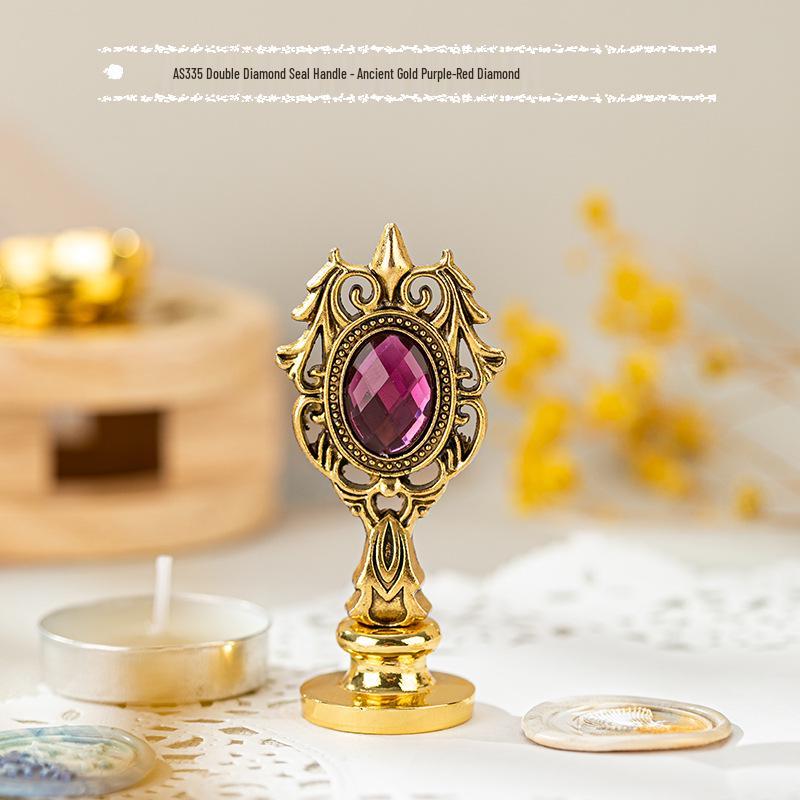 Retro Magic Academy Sealing Wax Stamp with Roman Column Handle