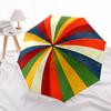 1pc Color Wheel Automatic Folding Umbrella - Design, Durable Iron Frame for Travel, Outdoor, Beach Fashion Accessory a0920046