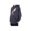 Li Ning Retro Logo Print Loose Hooded Sweatshirt Unisex Sweatshirt Deep-Purple Gray AWDRD36-9