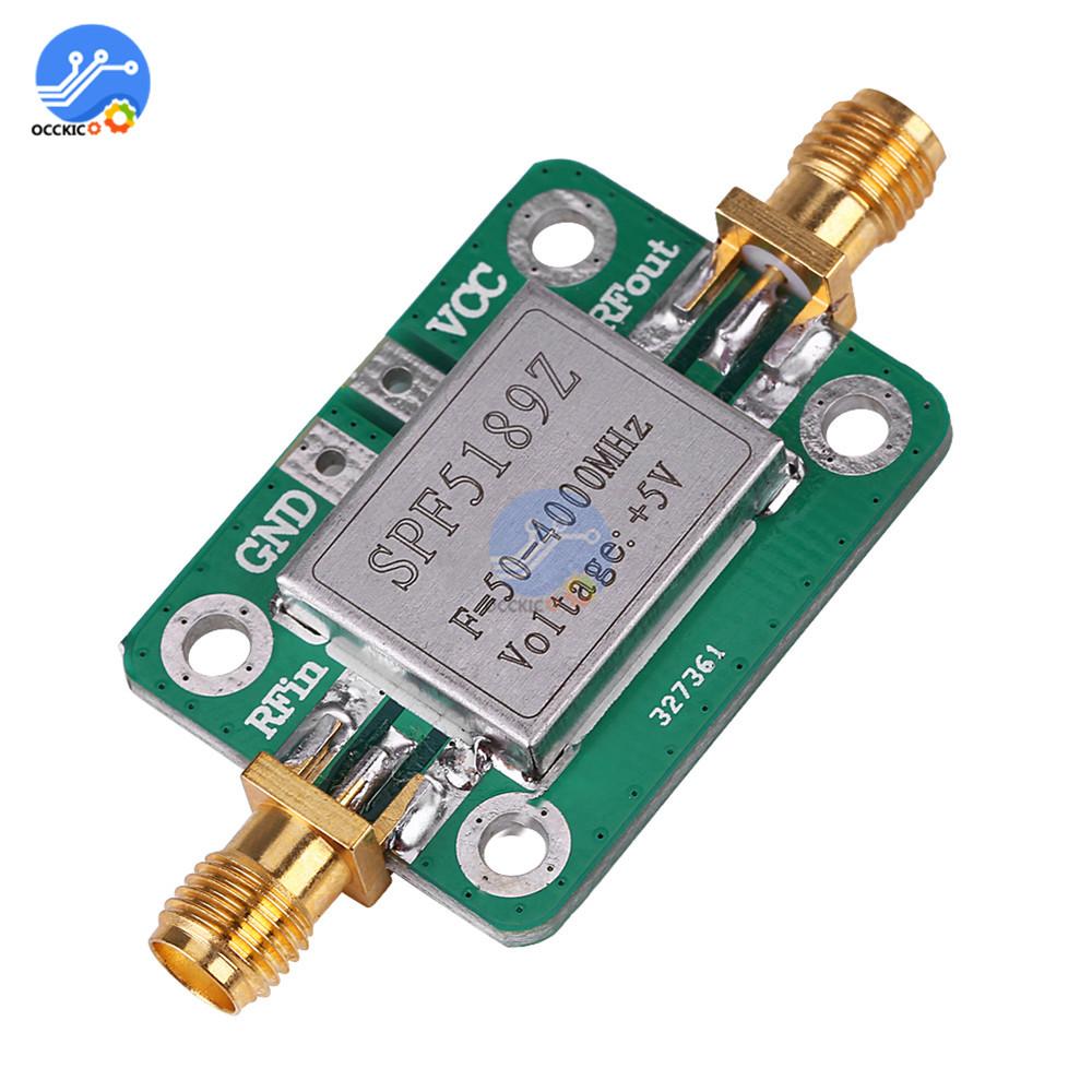 

LNA 50-4000MHz RF Low Noise Amplifier Signal Receiver Module Shield Board for Arduino SPF5189 NF = 0.6dB inm China Mainland