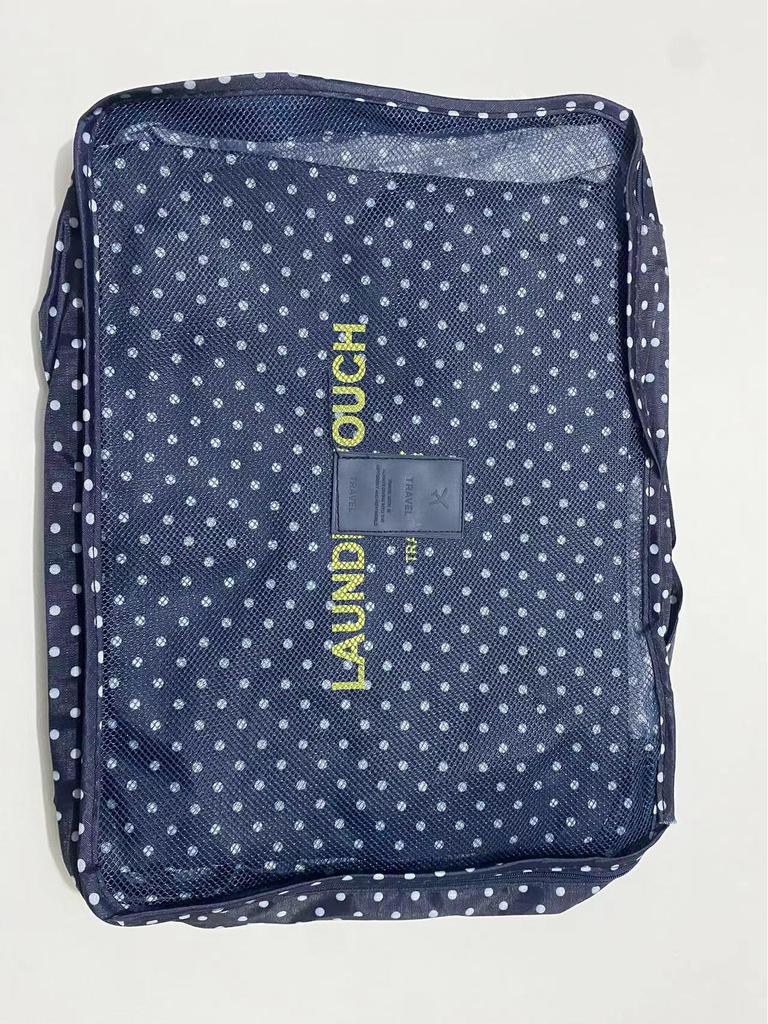 Korean Floral 6-Piece Travel Organizer Set - Large Size Storage Bags for Travel