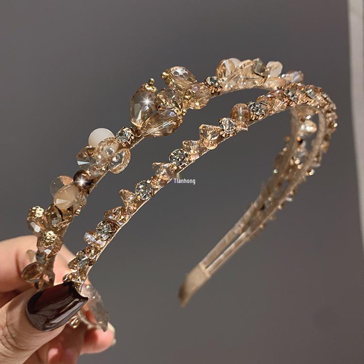 Super Sparkly Zircon Crystal Headband - Korean Fashion Luxury Hair Accessory