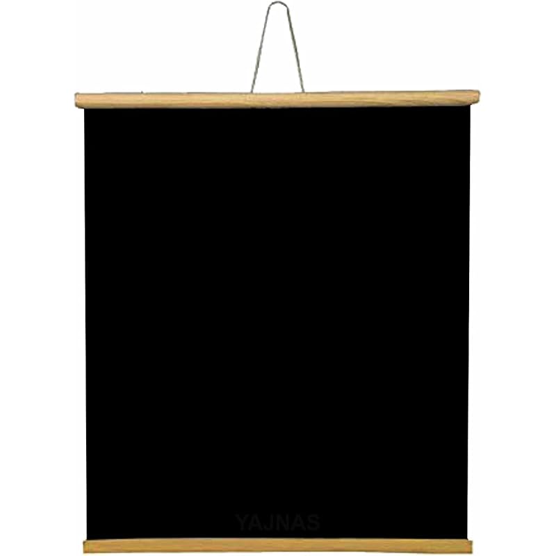 

YAJNAS Wall Hanging Non-Magnetic 1.5X2 Feet (18x24 Inch) Feet Black Roll-up Board with 1 Premium Wooden Duster 1.5X2 Feet Roll Up Board + 1 Wooden Duster чёрный