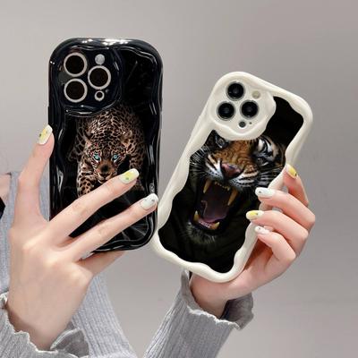 Ochranná pouzdra na telefon Ae99 Tigers Lion Love Design Art pro Samsung S23 S24 Ultra A55 A14 A25 Infinix Hot 40 Pro Tecno Spark 20C Wave TPU zadní kryt