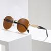 5pcs Vintage Korean Round Frame Sunglasses Women Multicolored Trendy Fashion Male Female Eyewear UV400