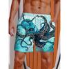 2026 Summer 3D Printed Ukiyo-E Fierce Dragon Printing Shorts Men's Board Shorts Swim Trunks Drawstring Breathable Short