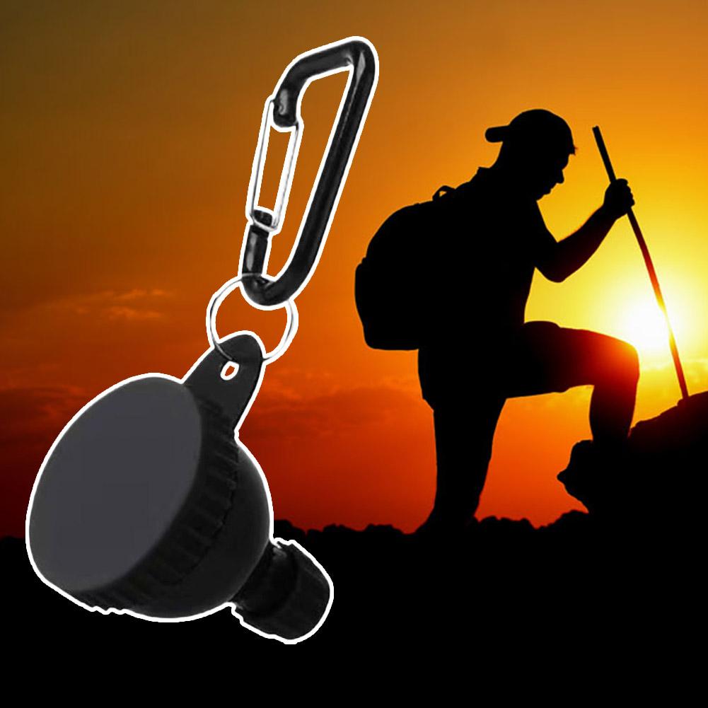 50ML Mini Protein Powder Bottle With Carabiner Portable Health Funnel Medicine Box Storage Container For Outdoor Sport Fitness