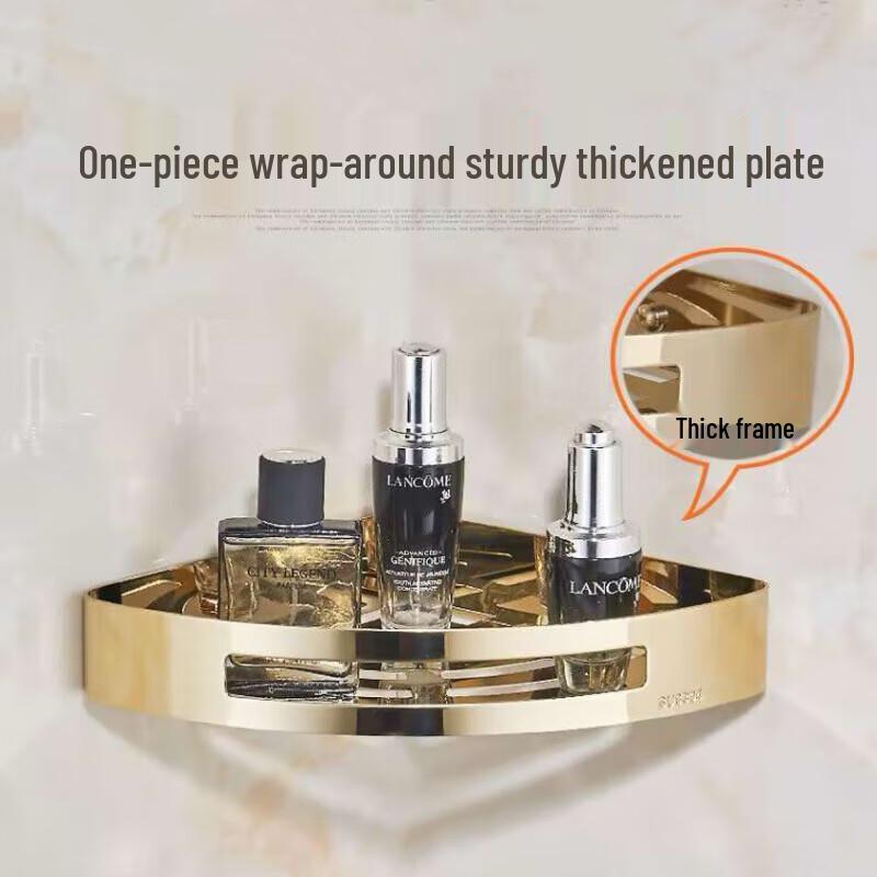 Yuzhu Wall-Mounted Corner Bathroom Shelf