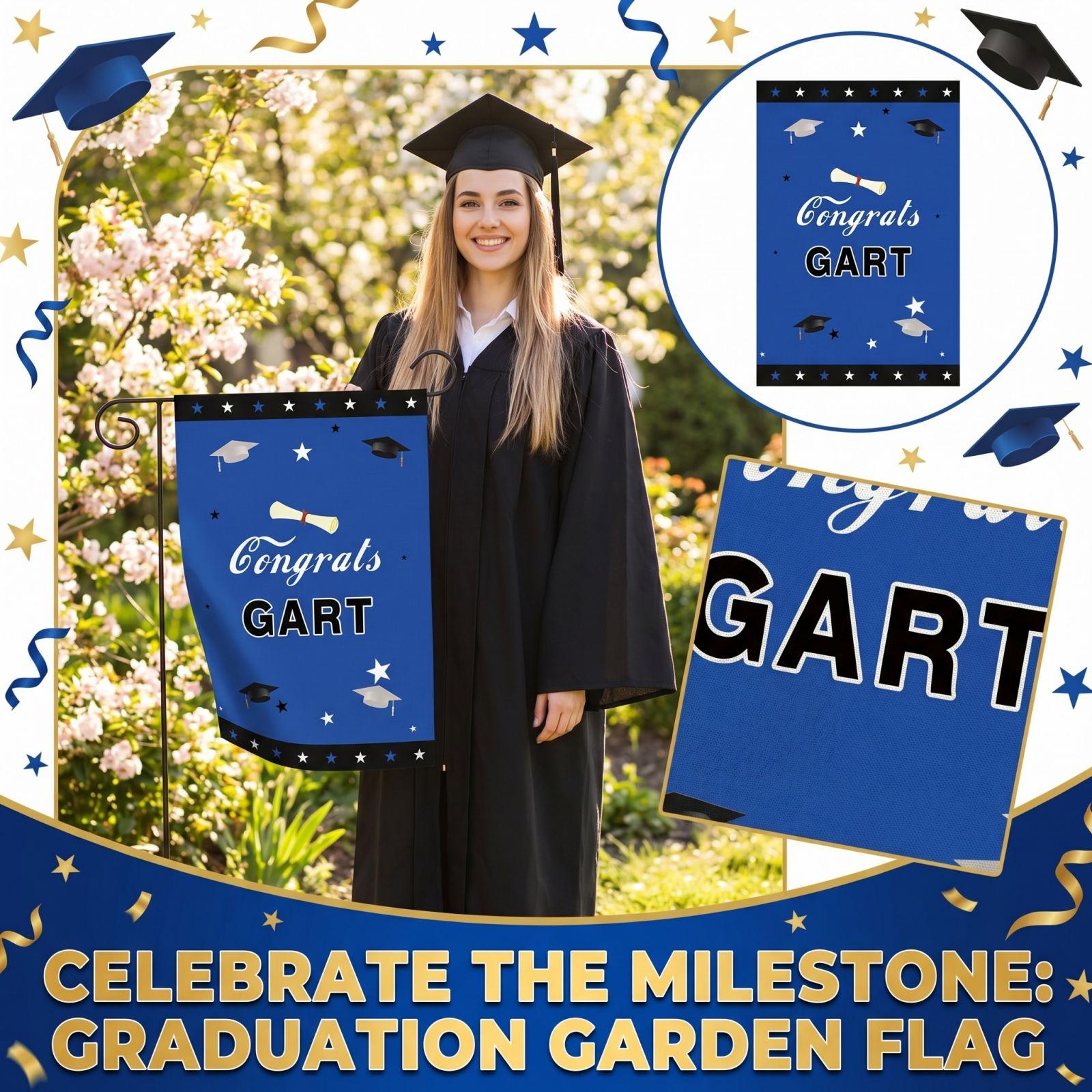 

Graduation Garden Flag, Garden Decoration Flag one size