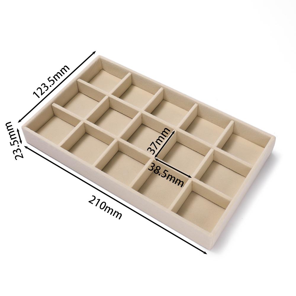 1Pc Jewelry Display Jewelry Storage Tray Jewelry Holder Portable Ring Earrings Necklace Organizer Box