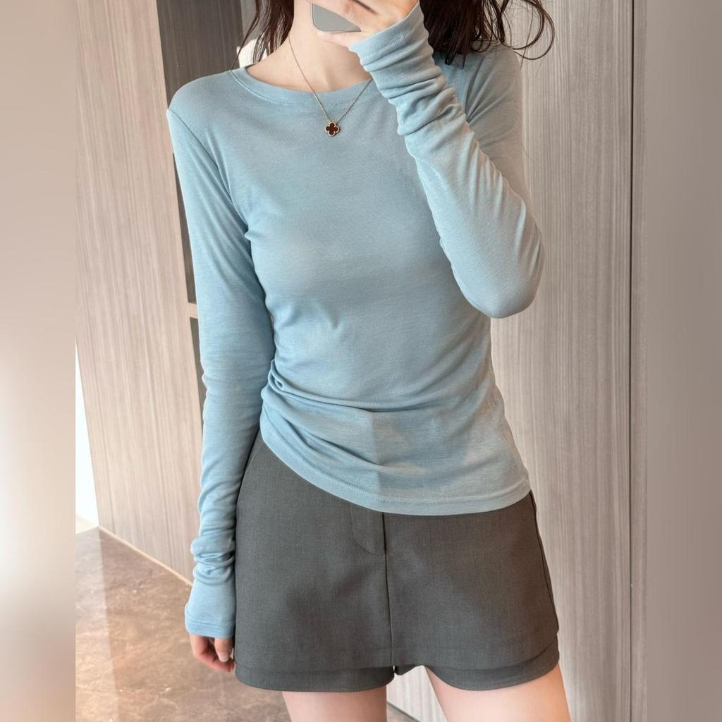 Women's 2026 Summer Lightweight Tencel Sun Protection Slimming Long Sleeve T-Shirt