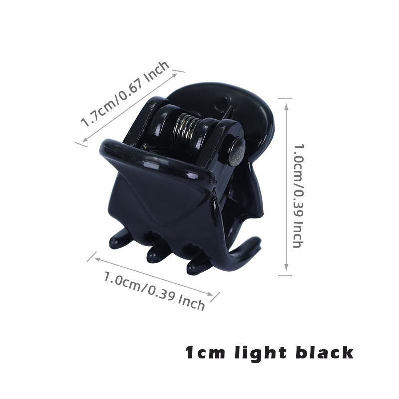 10-20Pcs Hair Claw Clips for Women Girls 1cm 1.5cm Black Brown Transparent Plastic Clamp for Ladies Headwear Hair Accessories