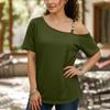 Womens Spring Tops Off Shoulder Summer Shirts for Women Casual Short Sleeve Womens Summer Shirts Dressy Tops for Women