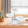Desktop Jewelry Rack 3-tiers 360 Degree Rotation Watch Glasses Necklace Display Holder Jewelry Stand Room Decor Retail Bracelet Organizer