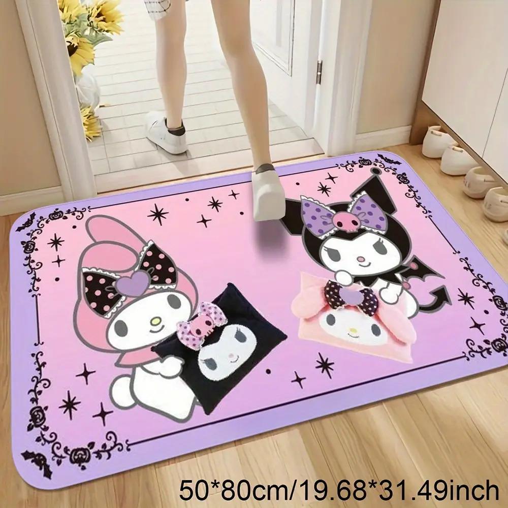 

1 Sanrio Black Beauty Pattern Doormat, Quick-Dry Absorbent Bathroom, Washable for Entryway, Living Room, Office & Home Decor – P 40cmx60cm
