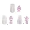 3D Angel Candle Mold Prayer Angel Silicone Resin Mold Aromatherapy Candle Mold Ornaments Mold for DIY Crafts Home Decors