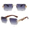 Anti-UV Rimless Women's Sunglasses Classic INS Women Sunglasses Cool Retro Frame Eyewear  Gift