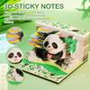 3D Sticky Notes Of Christmas Panda Paradise Sculpture Calendar Craft Notepad Memo Pad Block Notes Paper Xmas Decor Ornament