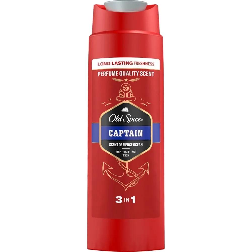 OLD SPICE German Men's Hair, Body, and Face 3-in-1 Captain Sandalwood Scent Shower Gel 250ml X 6 Bottles