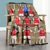 Arsenal Personalized Text Blanket Throw Personalized Blanket Warmthful Decor Perfect for Picnics Office Chair Couch Seaside Four Seasons Multipurpose