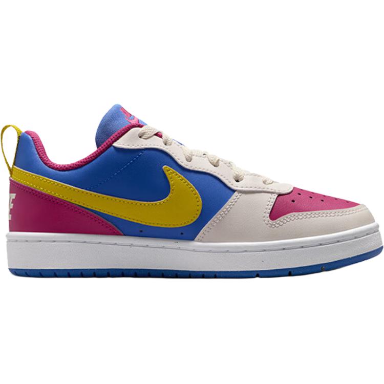 Nike Court Borough Low Recraft GS Sweet Beet Comet Blue Citron Kids Sneakers Multi-Color Soft-Pearl Bright-Citron IM2181-633