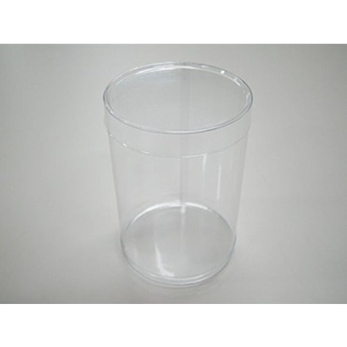 Cotta PET Cylindrical Case, 70mm Diameter X 90mm Height, with Lid, Clear, 7cm Diameter X 9cm Height, 65881, Pack of 10