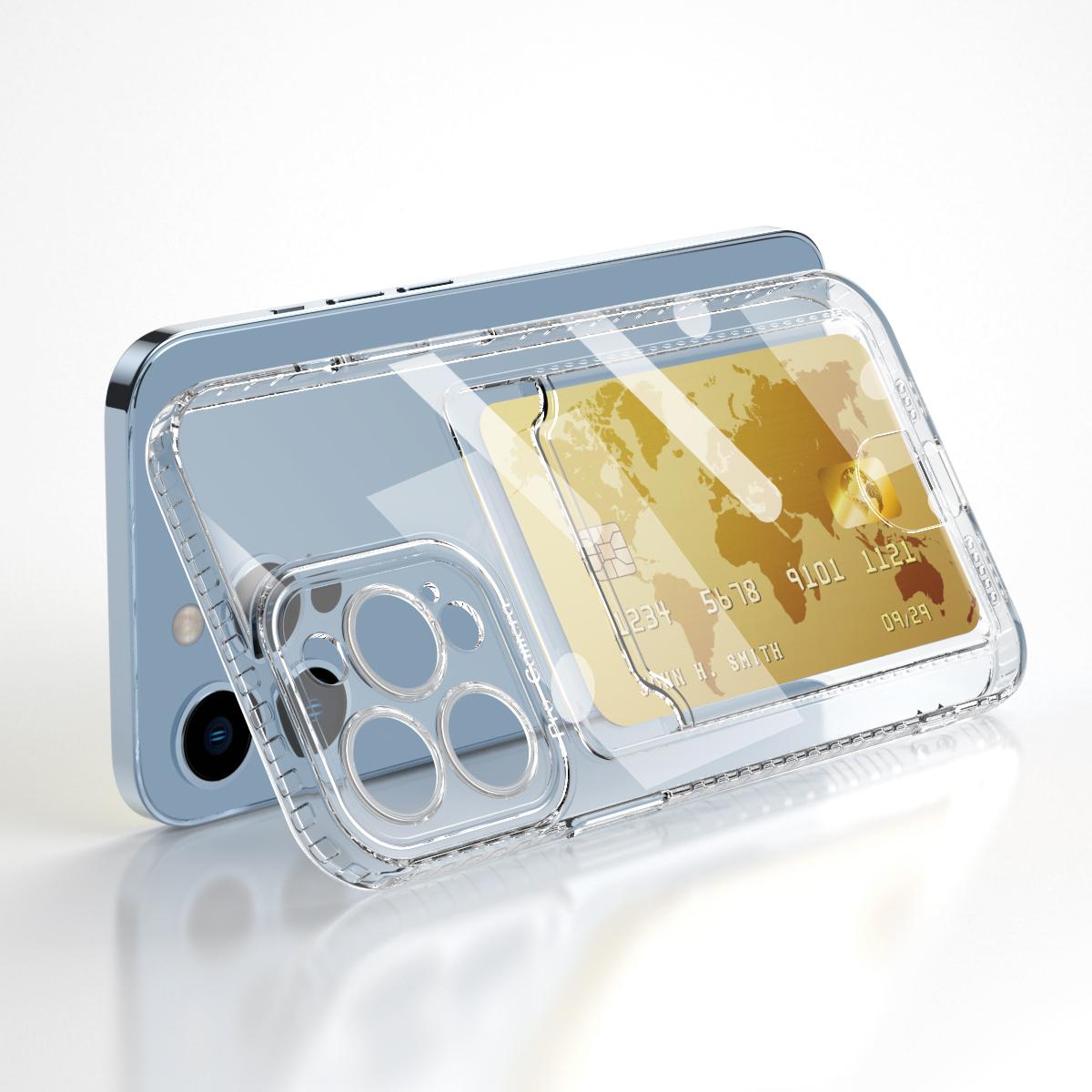 

Transparent Airbag Card Holder Soft Case For Vivo Y36 5G Y35 Y22 Y22S 4G Y16 Y02s V25 V25E Y77 Phone Protective Case Coque For Vivo Y36 5G
