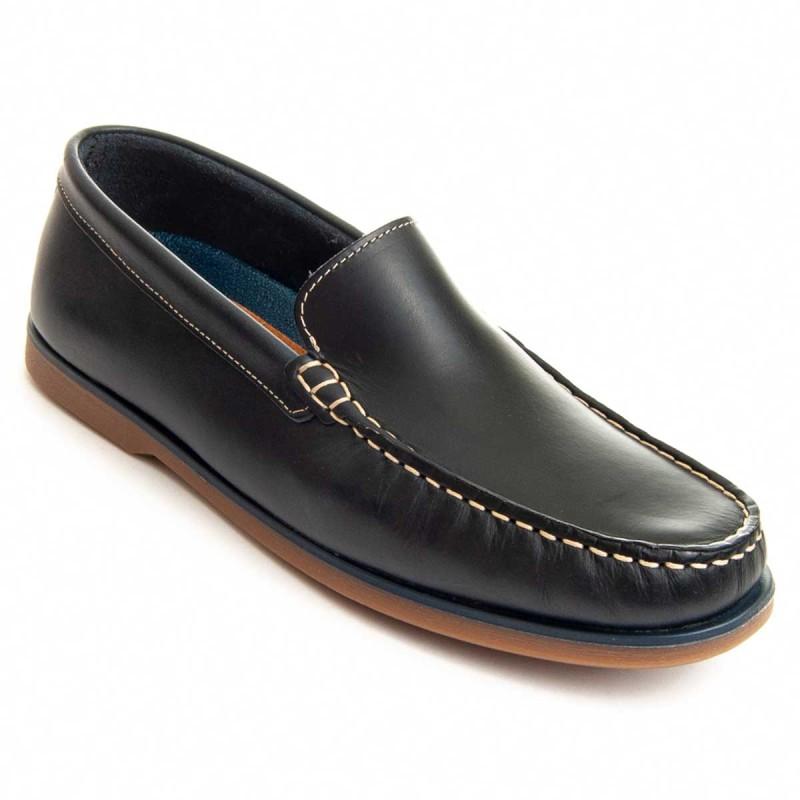 Mocasin Casual De Piel Para Hombre.  Purapiel  Mocca  89134