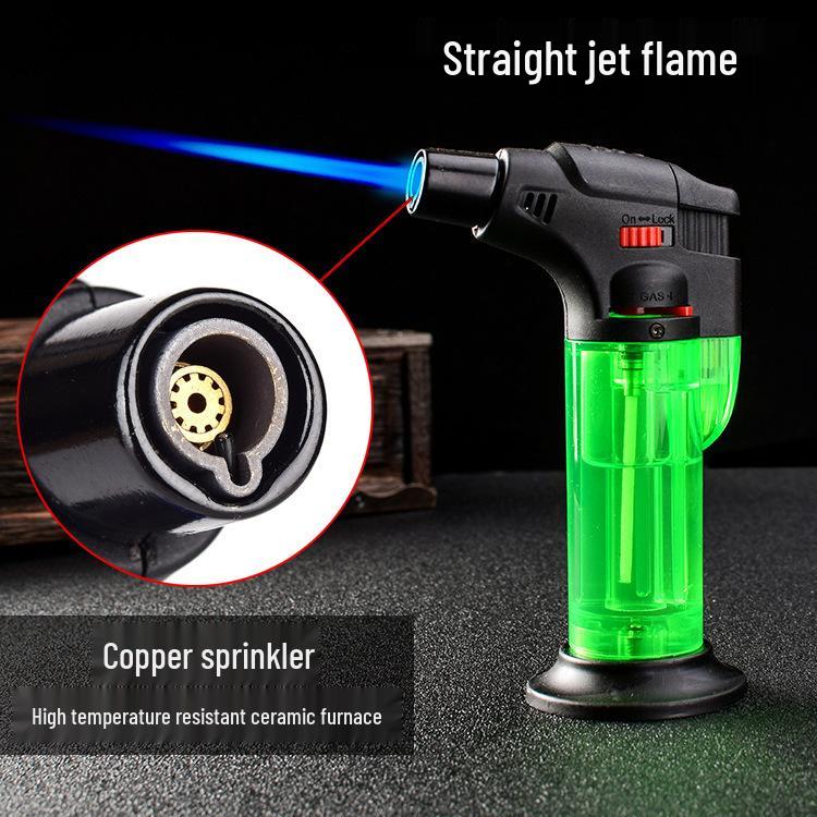 High-Temp Windproof Inflatable Lighter for Welding, Incense, Barbecue, and Cigar Lighting