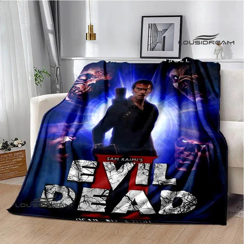 Movie The Evil Dead Printed Blankets Picnic Blanket Flannel Warm Blankets Soft Cozy Blanket Home Travel Blanket Birthday Gift