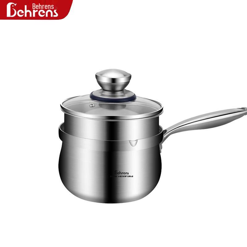 Berens 18cm 3-Ply 304 Stainless Steel Milk Pot with Steamer