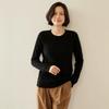 Women's Retro Cable Knit Cashmere Pullover Sweater, Round Neck, Slim-Fit, Autumn/Winter 2024 Collection
